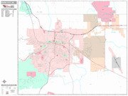 Rapid City Wall Map Premium Style